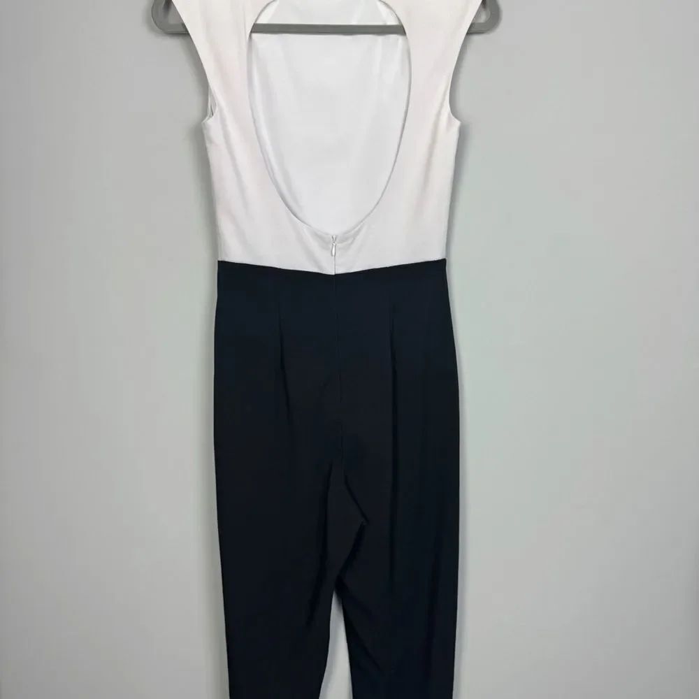 HUTCH | Black High-Waisted Slim Fit Jumpsuit Cutout Back Women’s Size 0 - Picture 7 of 12